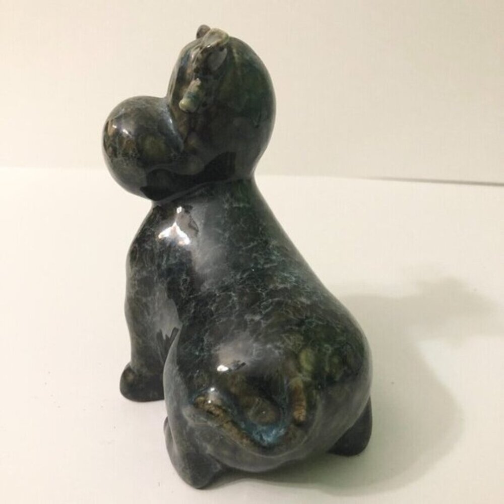 Vintage Lot of 2  Cow Figurine 5 Inch Tall Ceramic Figures - Picture 4 of 15